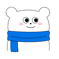 [LINEスタンプ] しろくまふらん