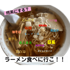 [LINEスタンプ] 今日はどんなラーメンにする？