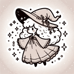 [LINEスタンプ] ゆるふわ魔女