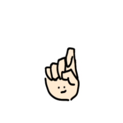 [LINEスタンプ] 右手r5札東2