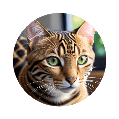 [LINEスタンプ] ベンガルネコ bengal cat