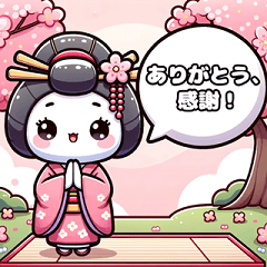 [LINEスタンプ] ゆきまろ：あこがれの芸者への画像（メイン）