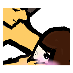 [LINEスタンプ] 乱暴なすず本 恋愛 予想外④