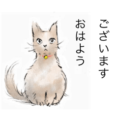 [LINEスタンプ] ごろごろ猫さんこんにちは