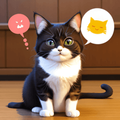 [LINEスタンプ] ポップな猫のスタンプ