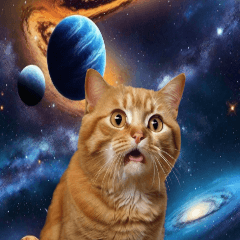 [LINEスタンプ] 宇宙猫-Space Cat-の画像（メイン）