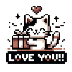 [LINEスタンプ] 8-BitCat