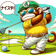 [LINEスタンプ] GOLF MONKEYのHERO PART1