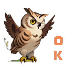 [LINEスタンプ] フクロウの福多朗Fukutaro the owl