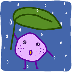 [LINEスタンプ] 私の名前は紫芋の「BORA」です。
