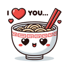 [LINEスタンプ] 世界のラーメンどんぶりちゃん No.1