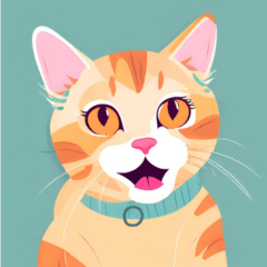 [LINEスタンプ] ポップで可愛い猫のスタンプ