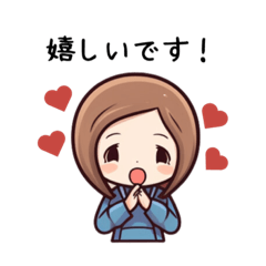 [LINEスタンプ] ほのぼの女子の日常スタンプ★