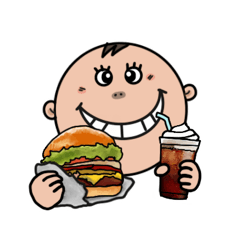 [LINEスタンプ] まぁ君の食事