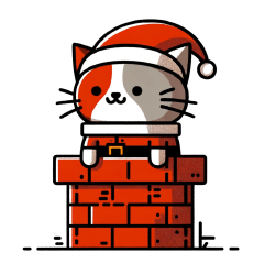 [LINEスタンプ] 冬猫 クリスマス