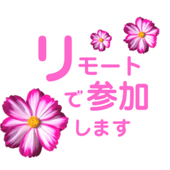 [LINEスタンプ] 自然大好きリモートでも使えるお花スタンプ