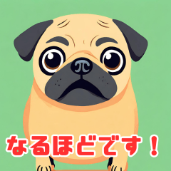 [LINEスタンプ] パグのキュートな日常