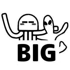 [LINEスタンプ] 宇宙人とクラゲもどきBIG【修正版】2