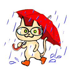 [LINEスタンプ] 強度近眼メガネ猫＊文字なしスタンプ