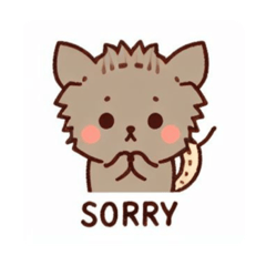 [LINEスタンプ] Sorryスタンプ動物Ver