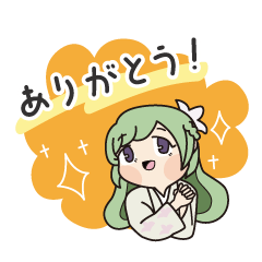 [LINEスタンプ] ゆりはちゃん 奈良県上牧町PRキャラクター