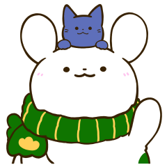 [LINEスタンプ] ちもちももっちー【冬】24個