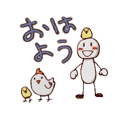 [LINEスタンプ] シンプルな人☆日常