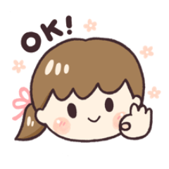 [LINEスタンプ] やさしい女の子☆