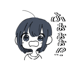 [LINEスタンプ] ボブカットちゃん