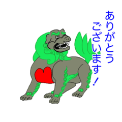 [LINEスタンプ] Komainu and Shishi_狛犬と獅子