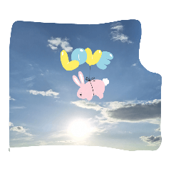 [LINEスタンプ] 動物と雲と棒人間2
