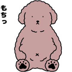 [LINEスタンプ] ぎこちなく動く！中年太りのトイプードル3