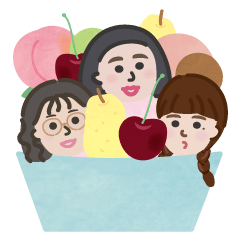 [LINEスタンプ] メゾンナルオの3人組