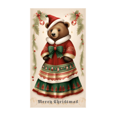 [LINEスタンプ] Christmas bear stampsクリスマス熊ちゃん