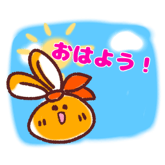 [LINEスタンプ] もちふわカラーうさぎ