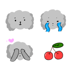 [LINEスタンプ] かわいいプードル犬