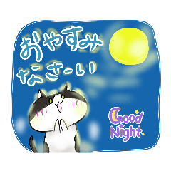 [LINEスタンプ] 黒白ねこ♡ハナちゃん