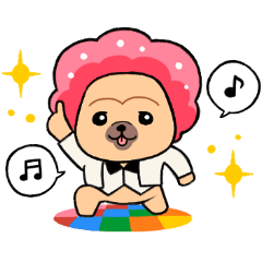 [LINEスタンプ] HAPPYパグ【修正版】