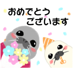 [LINEスタンプ] 助産師 アザラシさんと赤ちゃん〜敬語〜