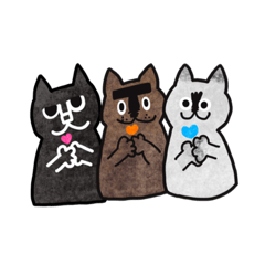 [LINEスタンプ] さび猫スイミーと仲間たち