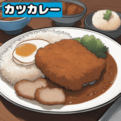 [LINEスタンプ] 夕飯のメニューこってり編