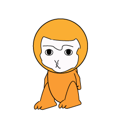 [LINEスタンプ] 子猿のラインスタンプ