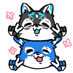 [LINEスタンプ] 水瀬＆アズルフスタンプ