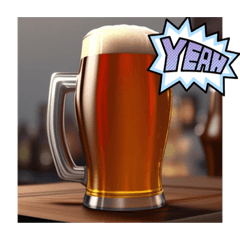 [LINEスタンプ] ビール(BEER)