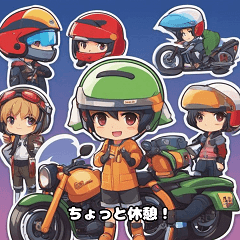 [LINEスタンプ] バイクに乗りたくなるスタンプ