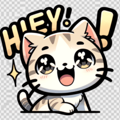 [LINEスタンプ] まるもふ子猫の挨拶