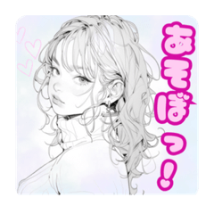 [LINEスタンプ] AI美女イラスト