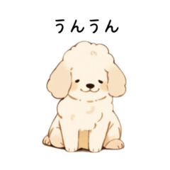 [LINEスタンプ] 癒しのトイプードルの子犬♡♡