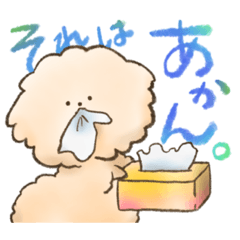 [LINEスタンプ] ふわもこトイプードル②