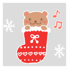 [LINEスタンプ] くまりん＜winter＞